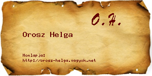 Orosz Helga névjegykártya